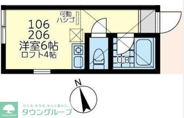 ユナイト生麦ジョルジオの物件間取画像
